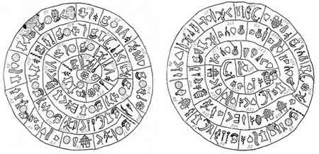 pictograms of Phaistos Disc as calendar and numerological sign system